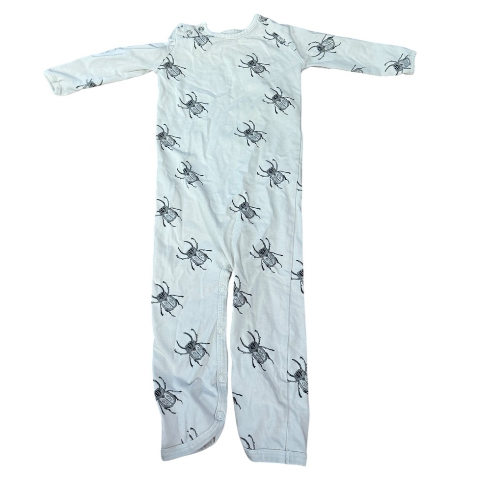 Iglo Indi Organic Baby Romper‎ 1-6m Beetle Print Cotton One Piece Outfit
